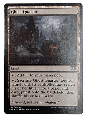 Carta Magic Ghost Quarter [c14] Mtg Land