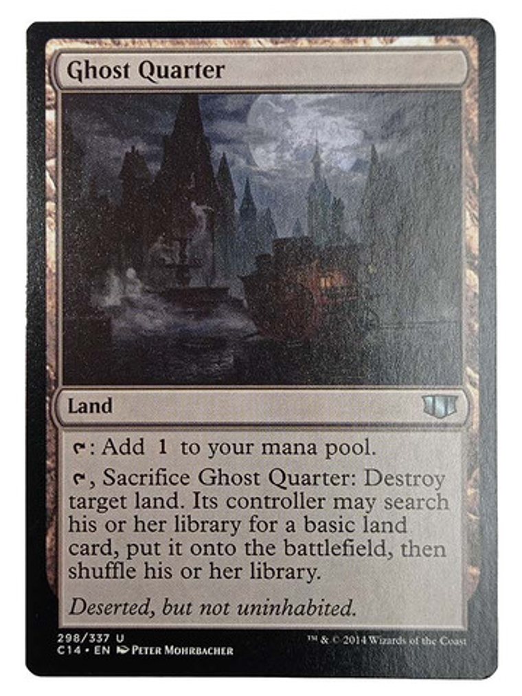 Carta Magic Ghost Quarter [c14] Mtg Land 1