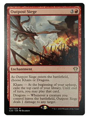 Carta Magic Outpost Siege [c20] Mtg Enchantment