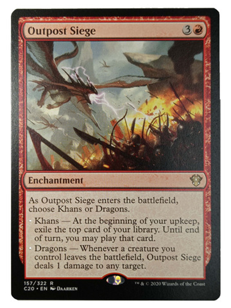 Carta Magic Outpost Siege [c20] Mtg Enchantment 1