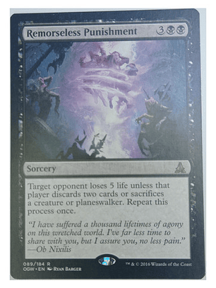 Carta Magic Remorseless Punishment [ogw] Mtg Sorcery
