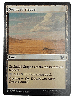 Carta Magic Secluded Steppe [c15] Mtg Land