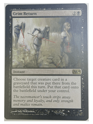 Carta Magic Grim Return [m14] Mtg Instant