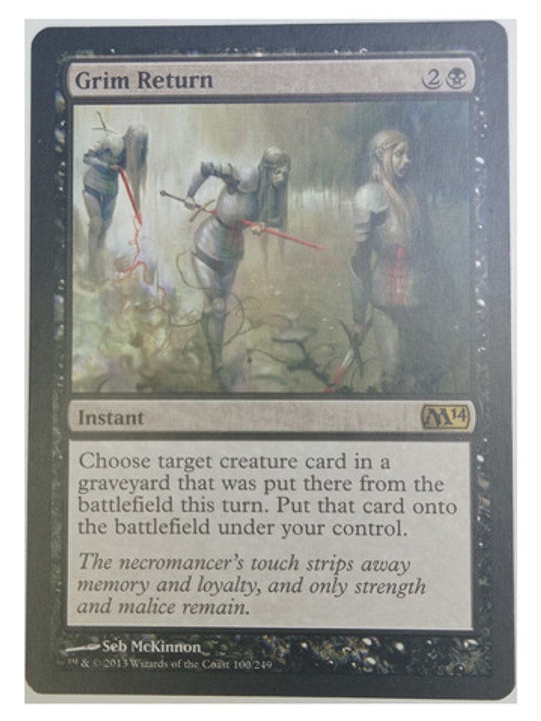 Carta Magic Grim Return [m14] Mtg Instant 1