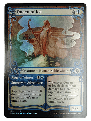 Carta Magic Queen Of Ice (foil) [eldraine] Mtg Wizard