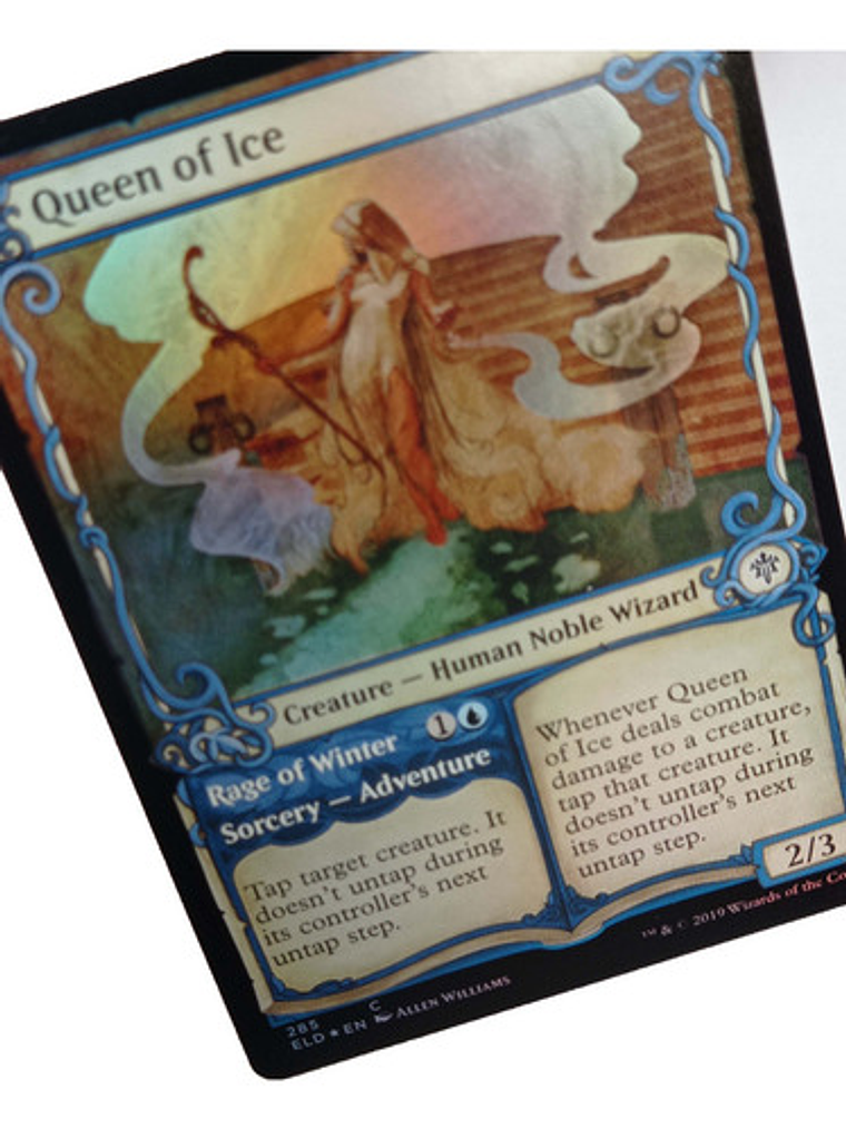 Carta Magic Queen Of Ice (foil) [eldraine] Mtg Wizard 2