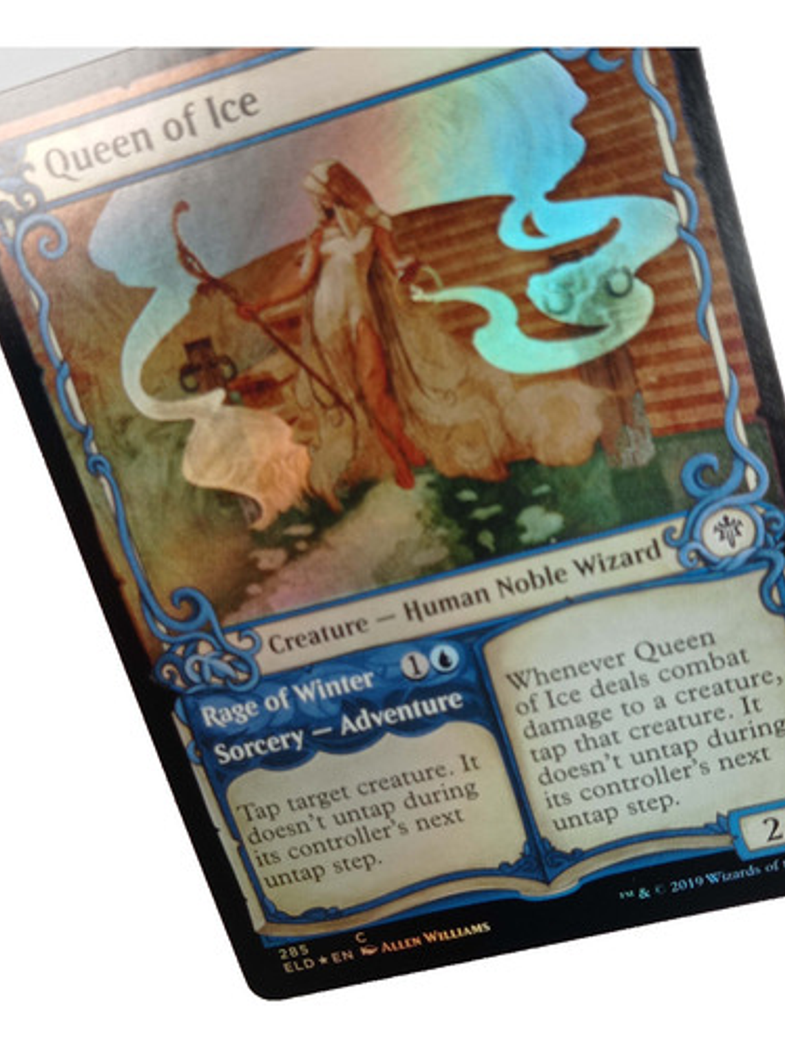 Carta Magic Queen Of Ice (foil) [eldraine] Mtg Wizard 3