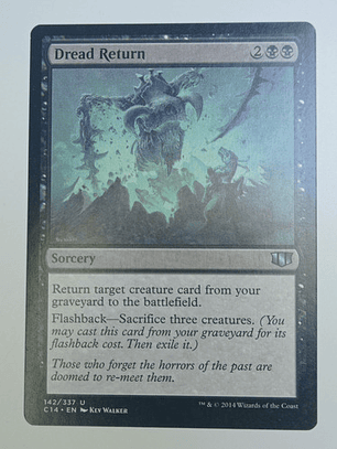 Carta Magic Dread Return [c14] Mtg Sorcery