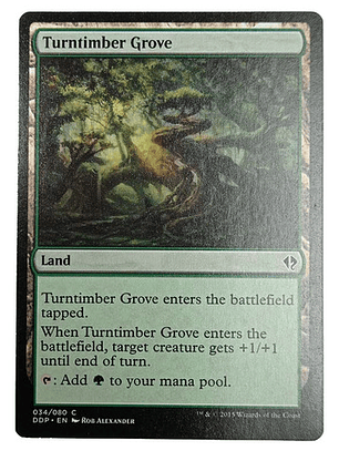 Carta Magic Turntimber Grove [zendikar V Eldrazi] Mtg Land
