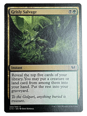 Carta Magic Grisly Salvage [c15] Mtg Instant