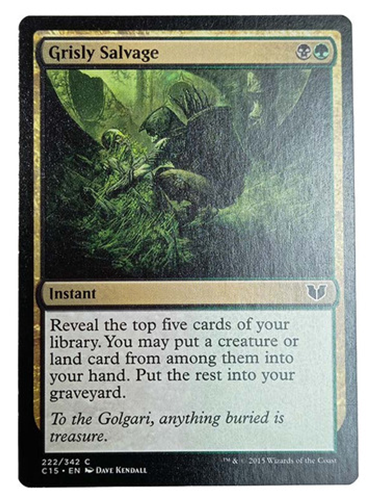 Carta Magic Grisly Salvage [c15] Mtg Instant 1