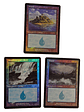 Set 3 Cartas Magic Commander Masters Island Lands (foil) Mtg - Miniatura 1