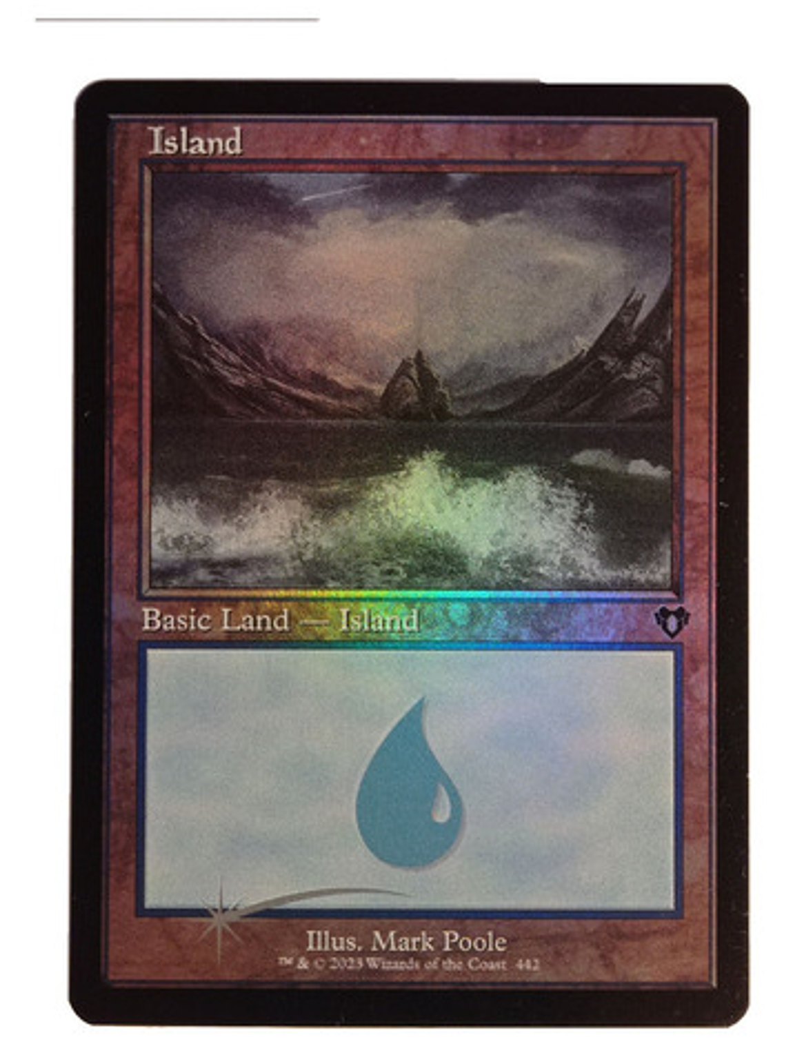 Set 3 Cartas Magic Commander Masters Island Lands (foil) Mtg 4