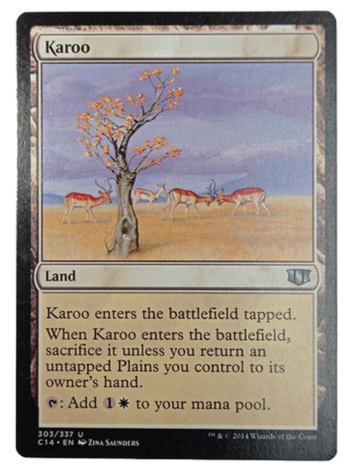 Carta Magic Karoo [c14] Mtg Land 1