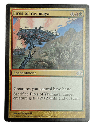 Carta Magic Fires Of Yavimaya [planechase] Mtg Enchantment