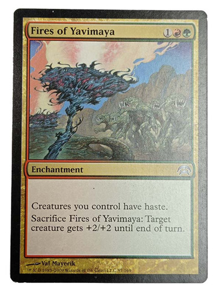 Carta Magic Fires Of Yavimaya [planechase] Mtg Enchantment 1