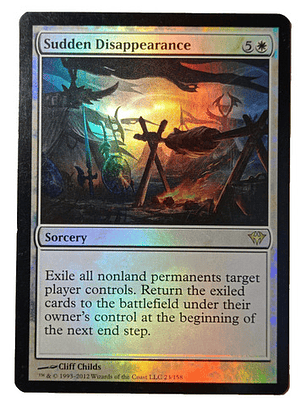 Carta Magic Sudden Disappearance (foil) [dark Ascension] Mtg