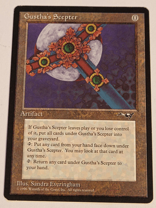 Carta Magic Gustha's Scepter [alliances] Mtg Artifact