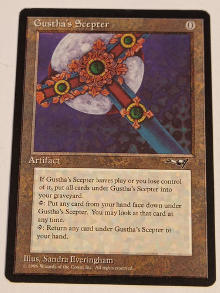 Carta Magic Gustha's Scepter [alliances] Mtg Artifact 1