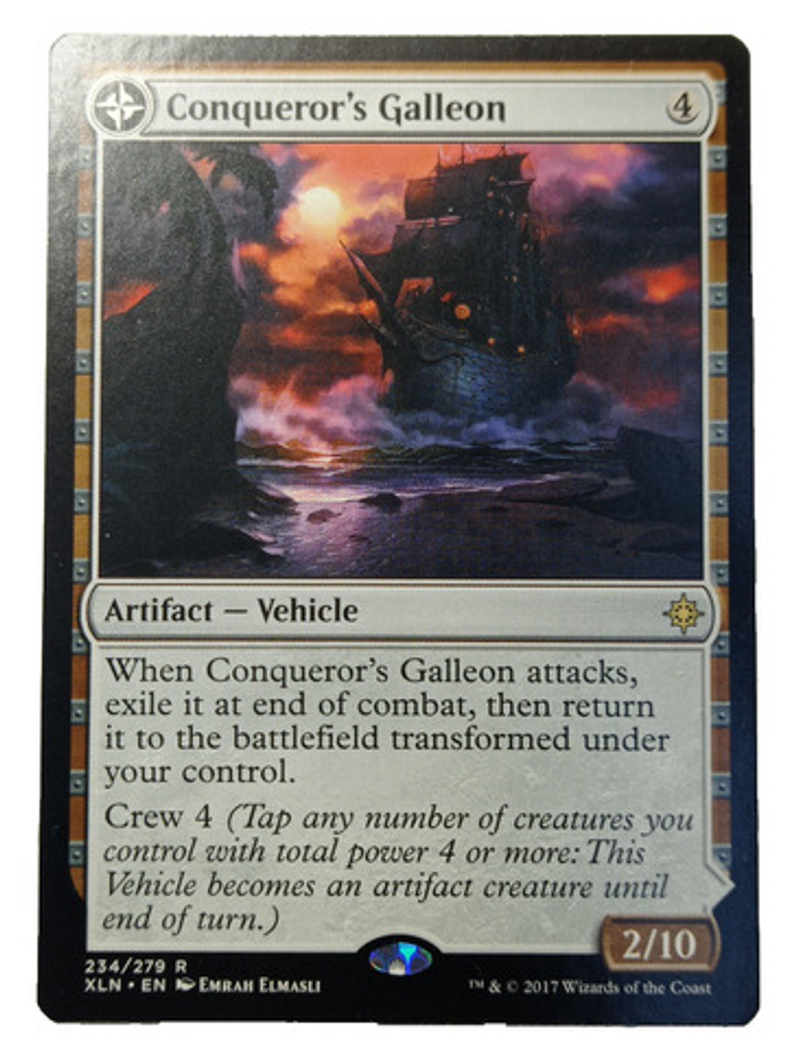Carta Magic Conqueror's Galleon [ixalan] Mtg Artifact 1