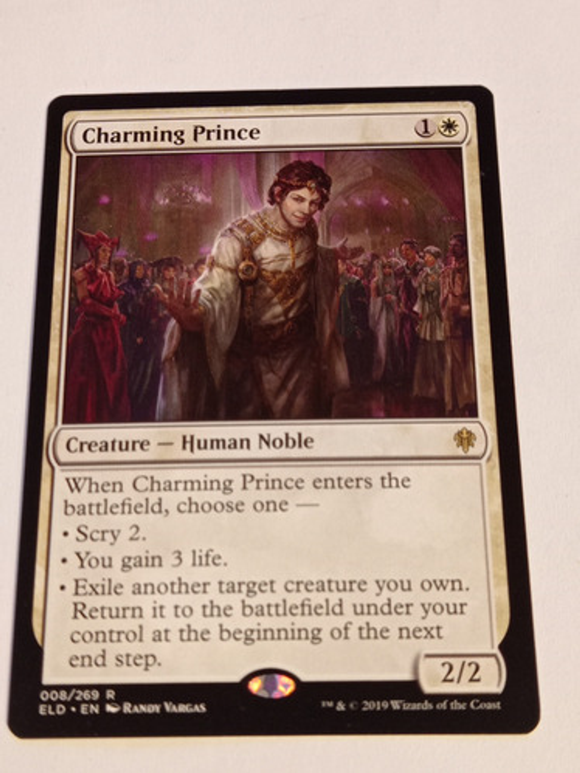 Carta Magic Charming Prince [throne Of Eldraine] Mtg Noble 1