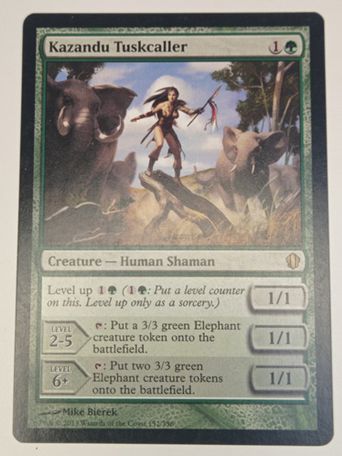 Carta Magic Kazandu Tuskcaller [c13] Mtg Human Shaman 1