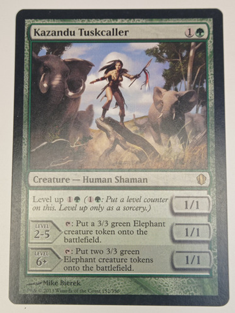 Carta Magic Kazandu Tuskcaller [c13] Mtg Human Shaman 1