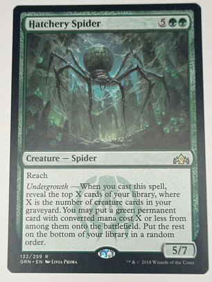 Carta Magic Hatchery Spider [guilds Of Ravnica] Mtg Spider