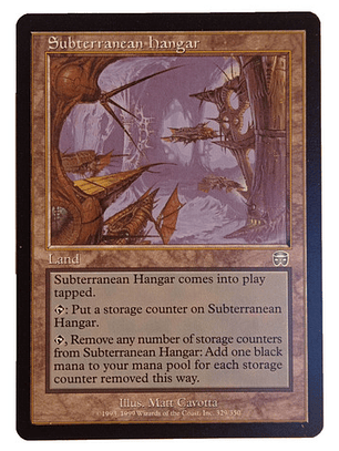 Carta Magic Subterranean Hangar [mercadian] Mtg Land