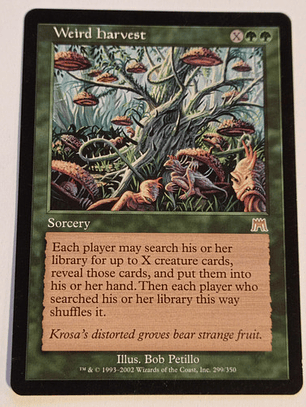 Carta Magic Weird Harvest [onslaught] Mtg Sorcery