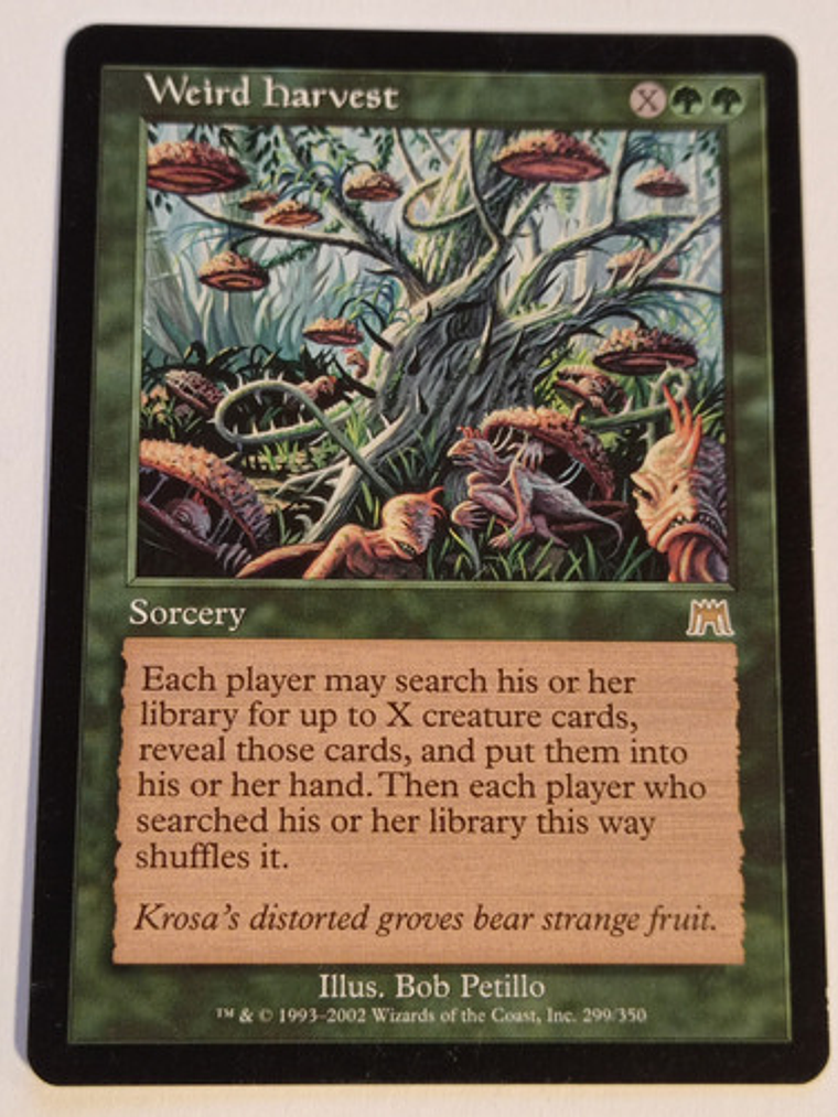Carta Magic Weird Harvest [onslaught] Mtg Sorcery 1