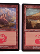 2 Cartas Magic Commander Masters Mountain Lands Mtg - Miniatura 1