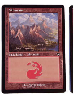 2 Cartas Magic Commander Masters Mountain Lands Mtg