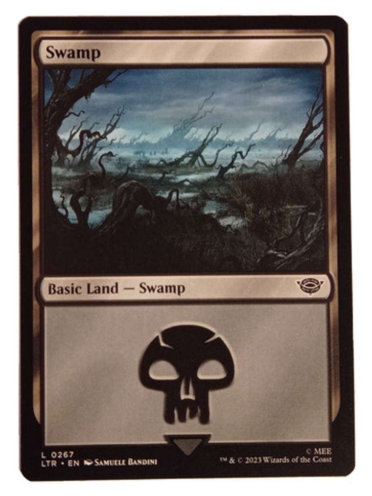 Carta Magic Lord Of The Rings Swamp Land Mtg 1