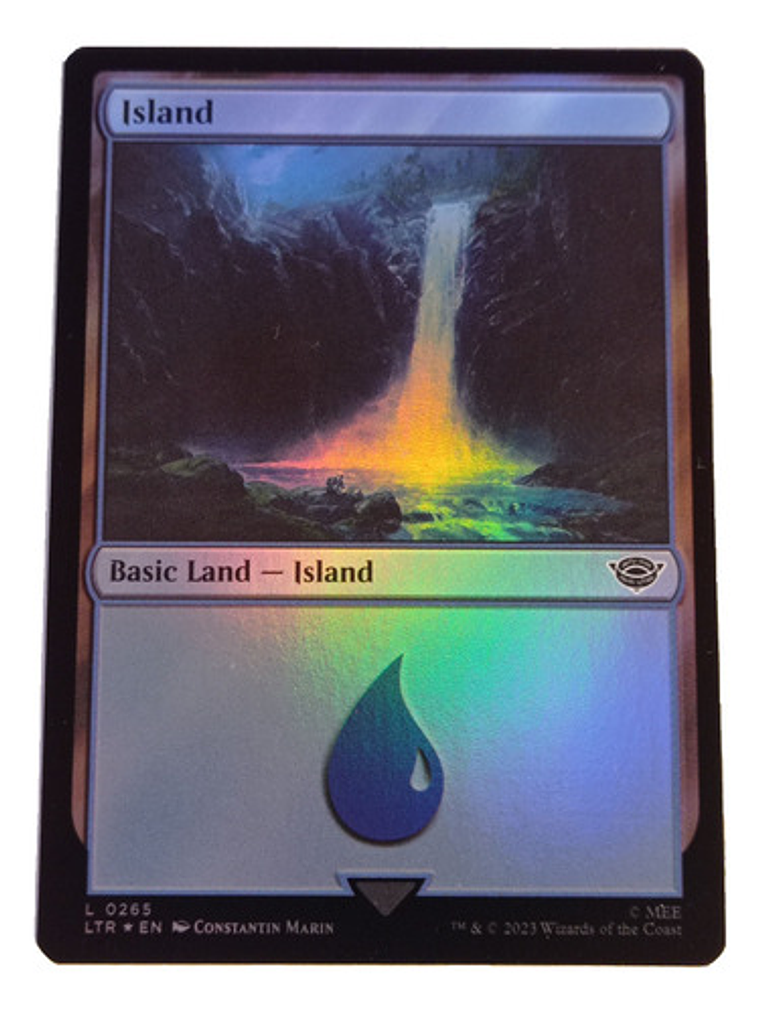 Carta Magic Lord Of The Rings Island Land (foil) Mtg 1