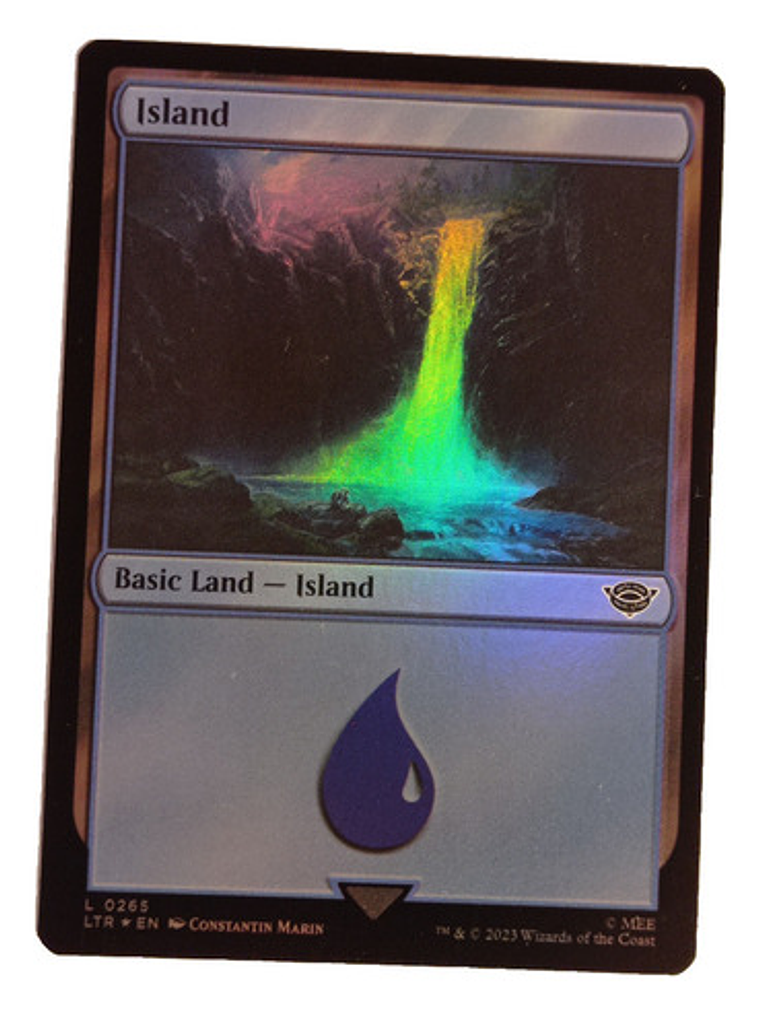 Carta Magic Lord Of The Rings Island Land (foil) Mtg 3