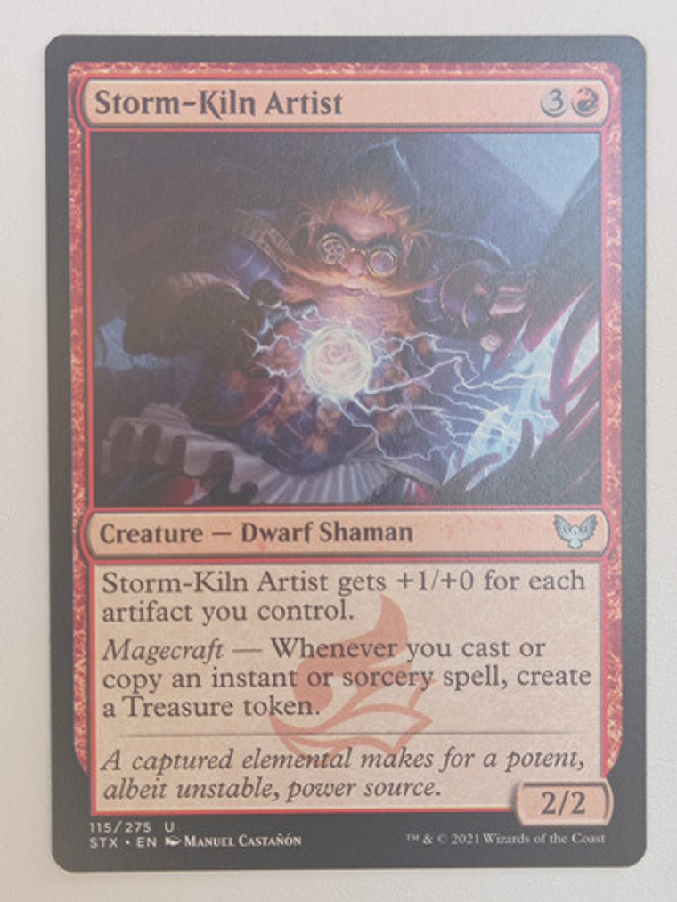 Carta Magic Storm-kiln Artist [strixhaven School] Mtg Dwarf 1
