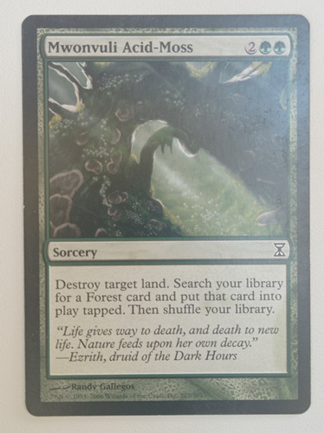 Carta Magic Mwonvuli Acid-moss [time Spiral] Mtg Sorcery 1