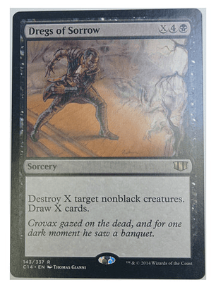 Carta Magic Dregs Of Sorrow [c14] Mtg Sorcery