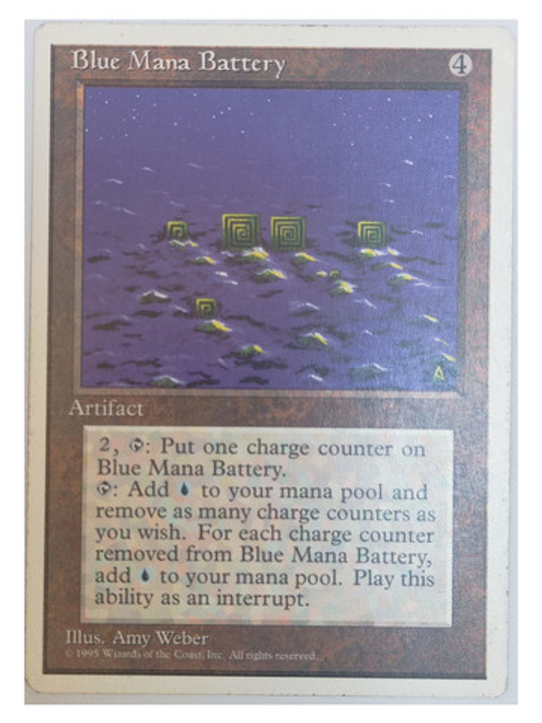 Carta Magic Blue Mana Battery [4ed] Mtg Artifact 1