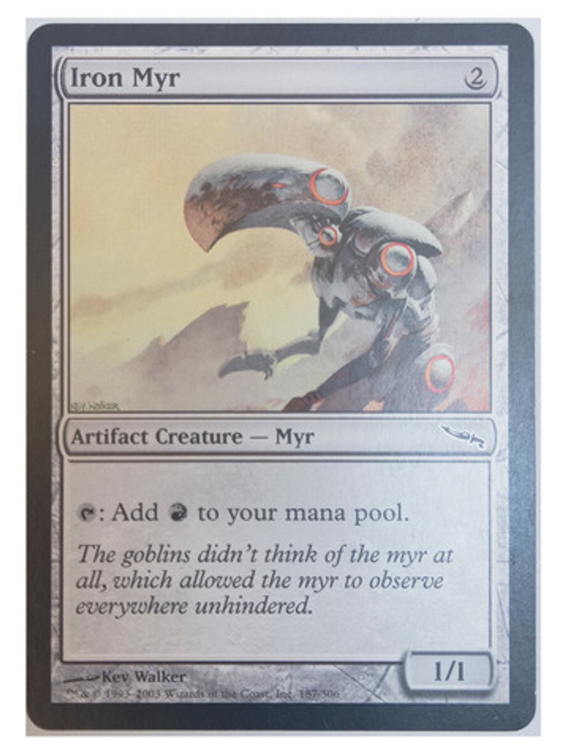 Carta Magic Iron Myr [mirrodin] Mtg Artifact Creature 1