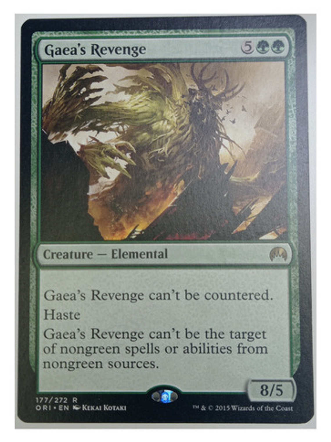 Carta Magic Gaea's Revenge [origins] Mtg Elemental 1