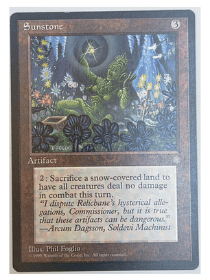 Carta Magic Sunstone [ice Age] Mtg Artifact