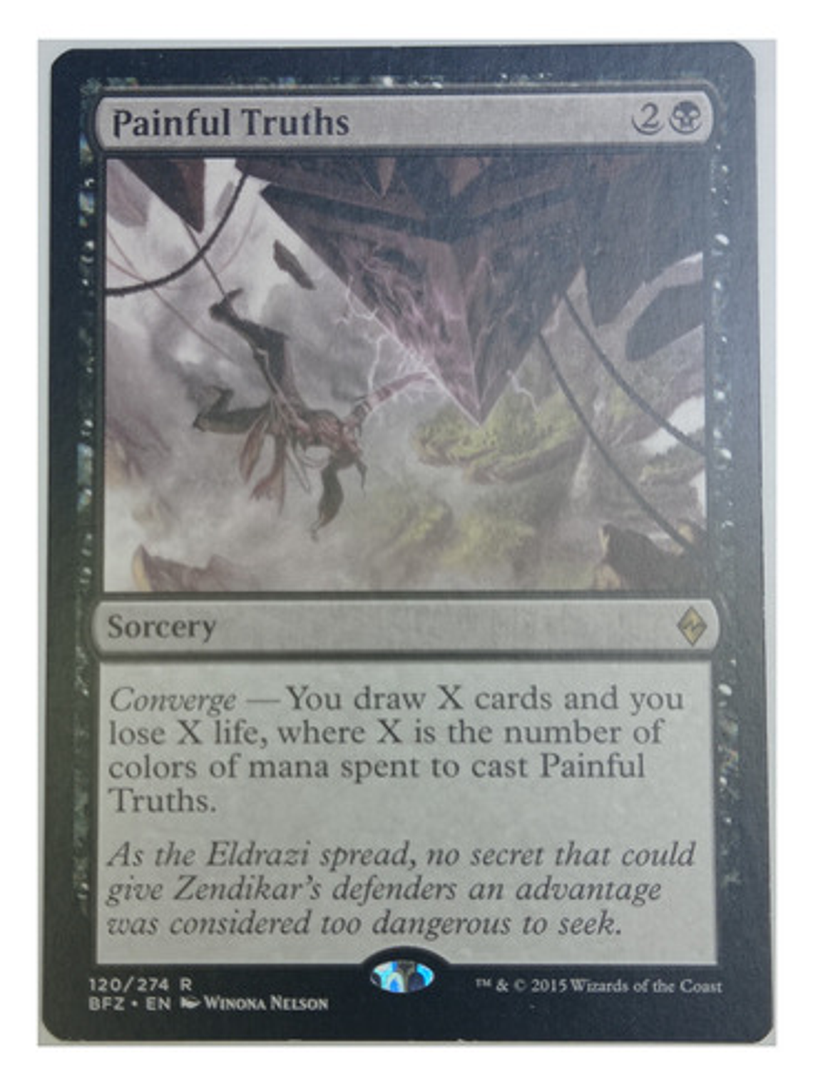 Carta Magic Painful Truths [zendikar] Mtg Sorcery 1