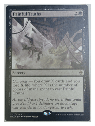 Carta Magic Painful Truths [zendikar] Mtg Sorcery