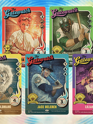 Set 5 Cartas Magic The Baseballing Secret Lair Mtg Inglés