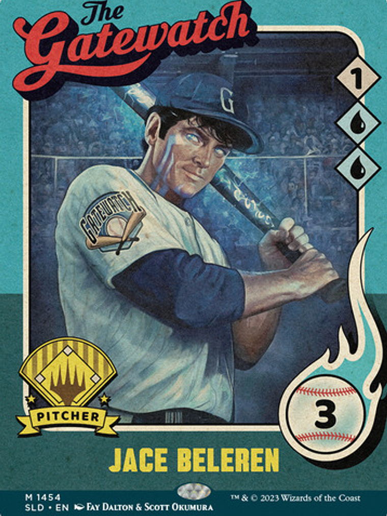 Set 5 Cartas Magic The Baseballing Secret Lair Mtg Inglés 2