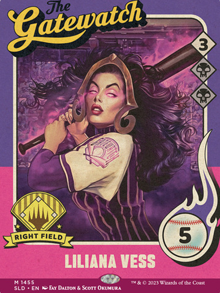 Set 5 Cartas Magic The Baseballing Secret Lair Mtg Inglés 3