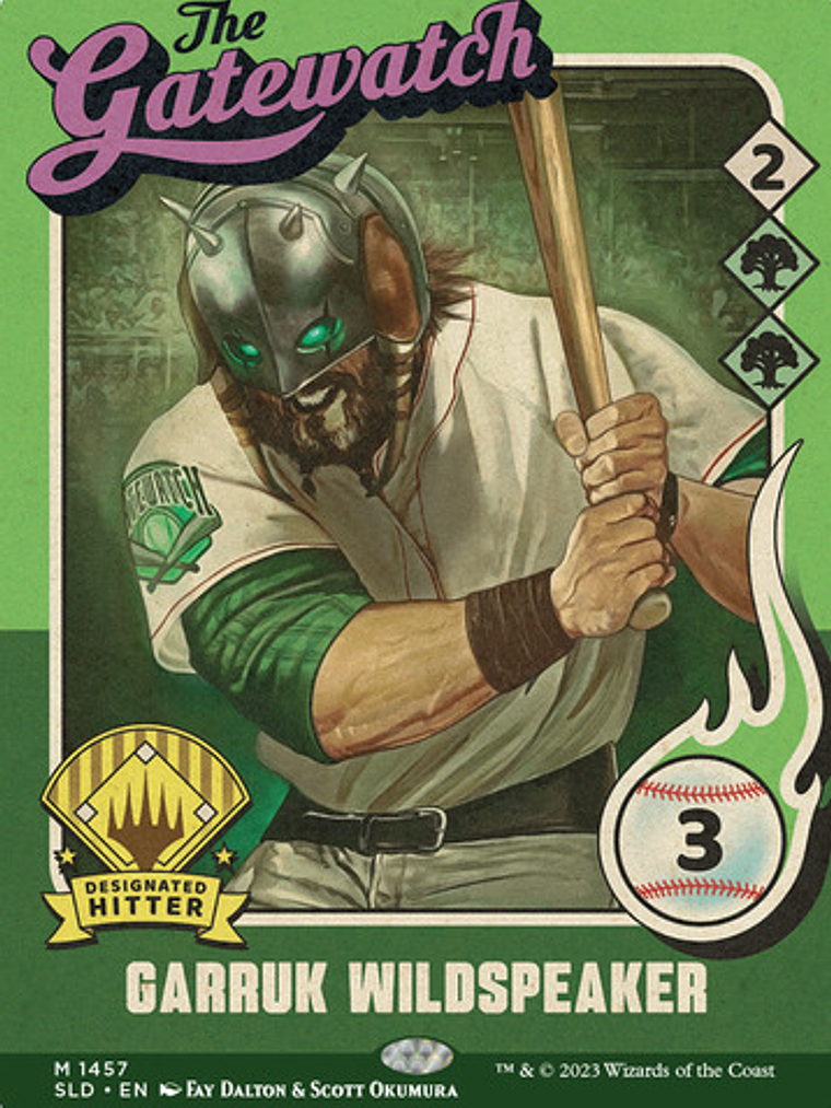 Set 5 Cartas Magic The Baseballing Secret Lair Mtg Inglés 4