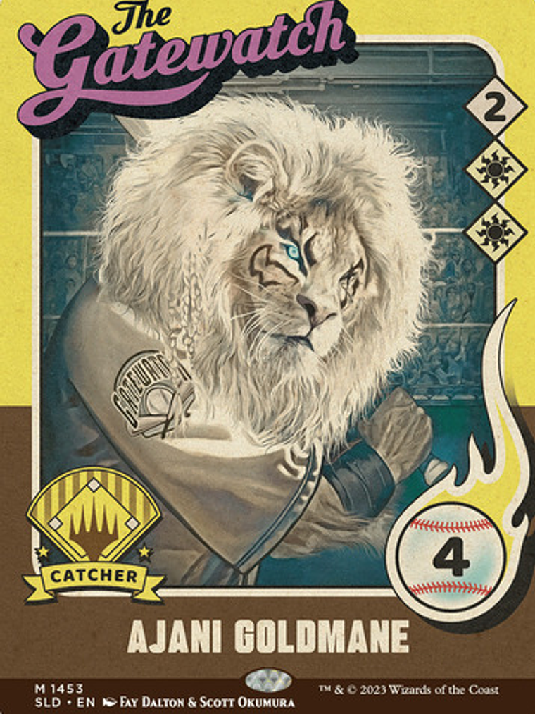 Set 5 Cartas Magic The Baseballing Secret Lair Mtg Inglés 5